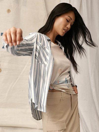 Blouse à manches longues avec boutons