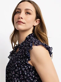 Blouse à manches courtes avec boutons