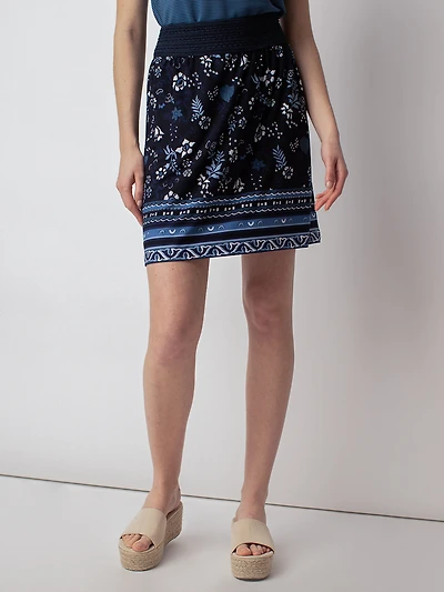 Knit short A line skirt