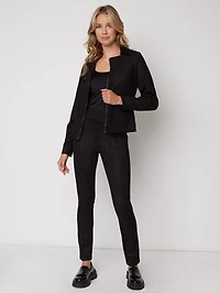 Pantalon skinny en faux-suède
