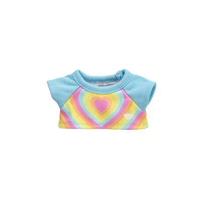 Build-A-Bear Mini Beans® Rainbow Heart T-Shirt