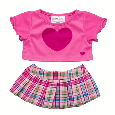 Plaid Skirt Set