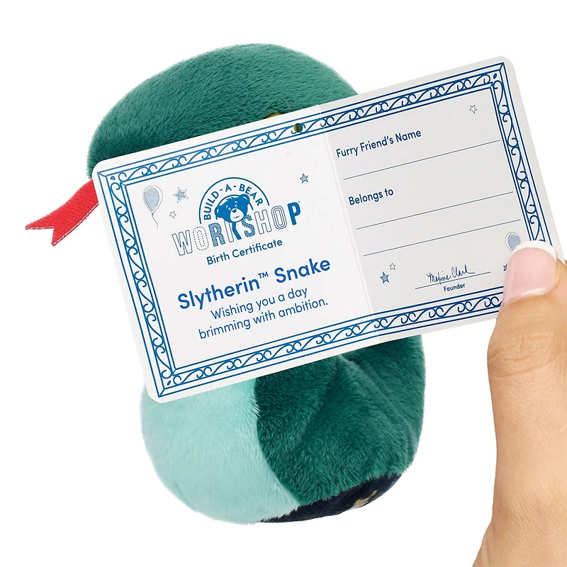 Build-A-Bear Mini Beans® HARRY POTTER™ SLYTHERIN™ Snake Plush