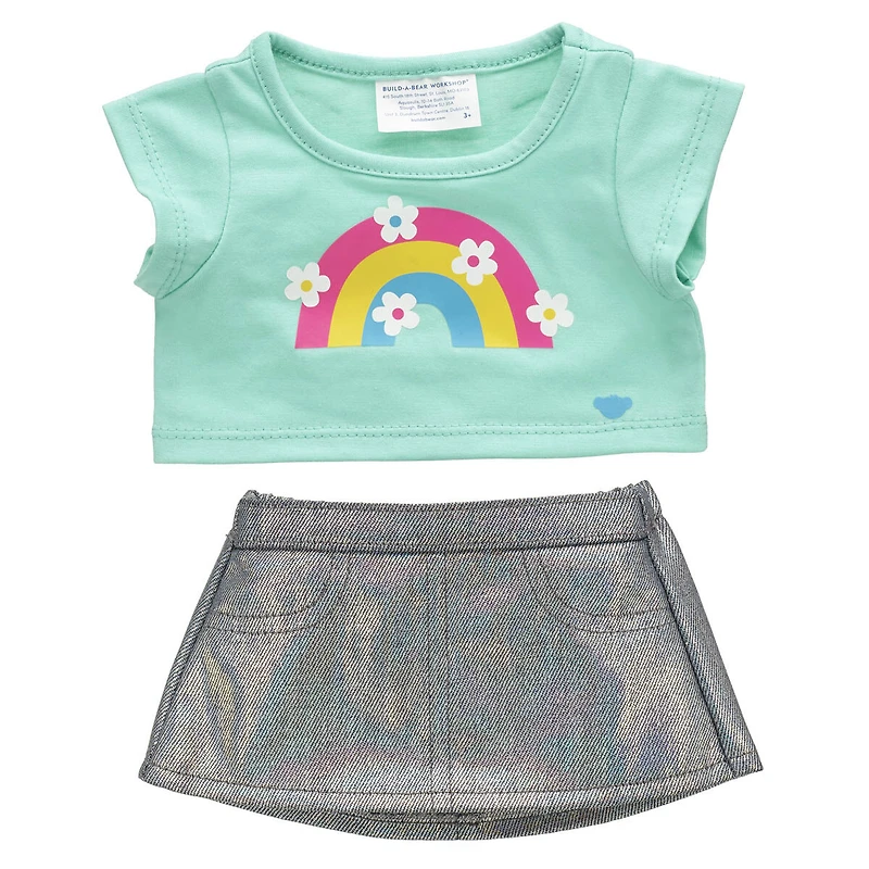 KABU™ Rainbow Tee and Skirt Set
