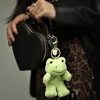 Spring Green Frog Plush Bag Charm