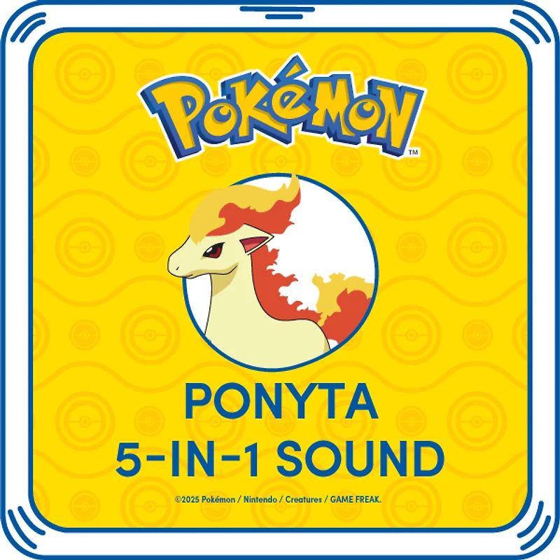 Pokémon Ponyta Plush with 5-in-1 Sound