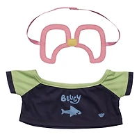 Bluey Swim Shirt and Goggle Set