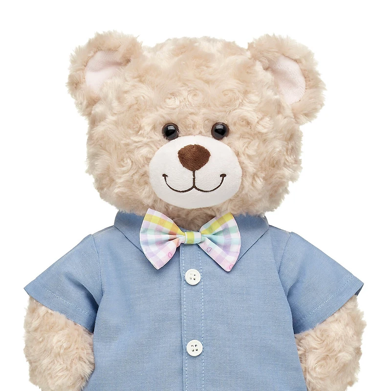 Chambray Shirt With Bow Tie