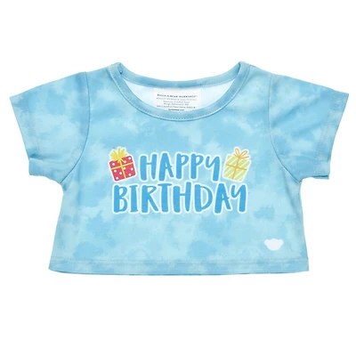 Blue Tie-Dye Birthday T-Shirt