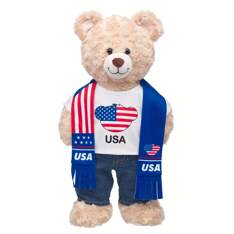 USA Scarf and T-Shirt Set
