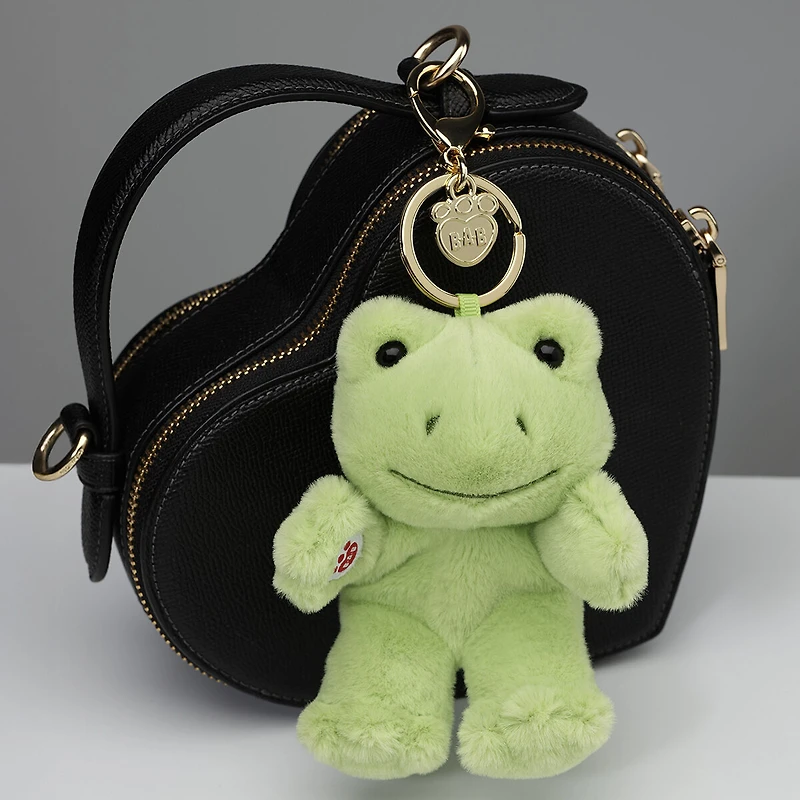 Spring Green Frog Plush Bag Charm