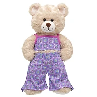 Purple Crochet Jumpsuit Set