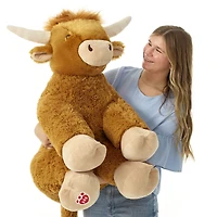 Giant Shaggy Highland Cow Stuffed Animal