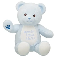 Personalized Embroidered Baby Blue Teddy Bear
