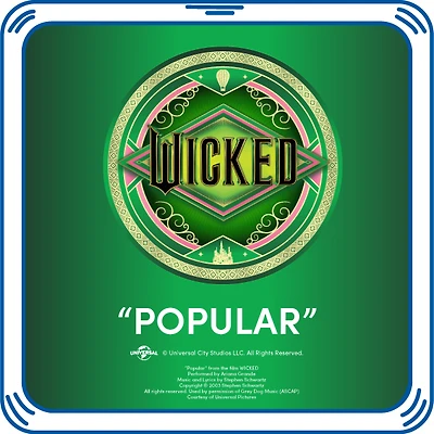 Wicked "Popular" Song