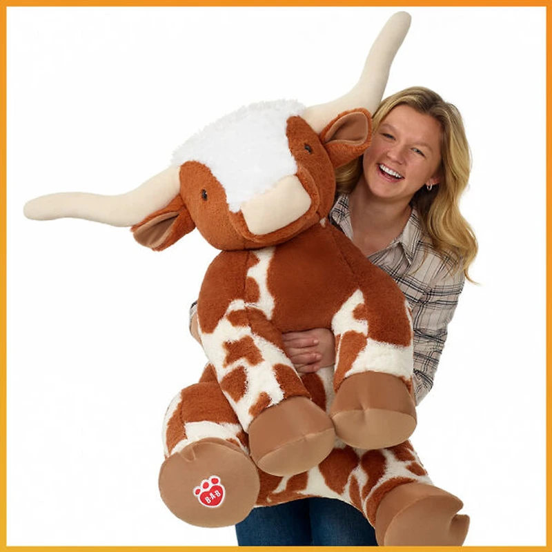 Giant Longhorn Cow Stuffed Animal
