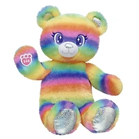 Rainbow Stripes Teddy Bear