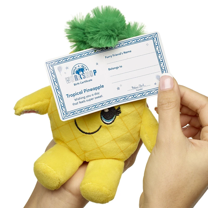 Build-A-Bear Mini Beans® Tropical Pineapple Plush