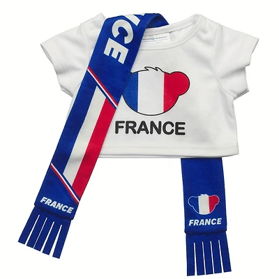 France Scarf and T-Shirt Set