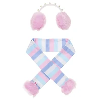 Pearl Earmuffs and Scarf Set