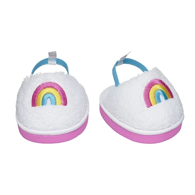 Rainbow Sherpa Slippers