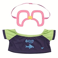 Bluey Swim Shirt and Goggle Set