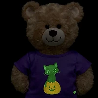 Glow-in-the-Dark Black Cat Pumpkin T-Shirt
