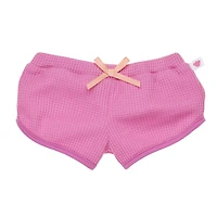Pink Waffle Knit Shorts