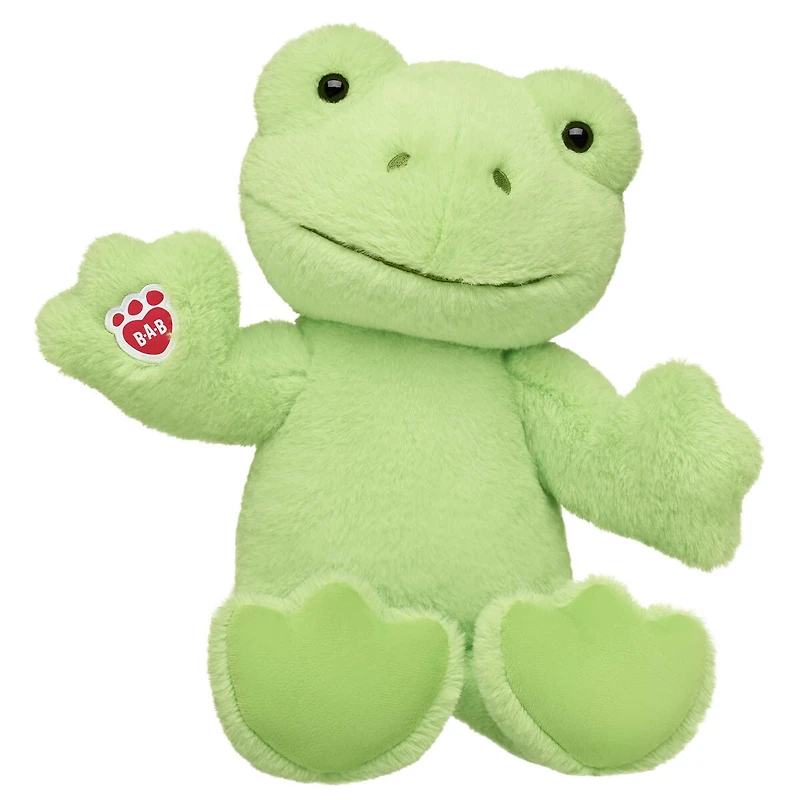Personalized Embroidered Spring Green Frog Stuffed Animal