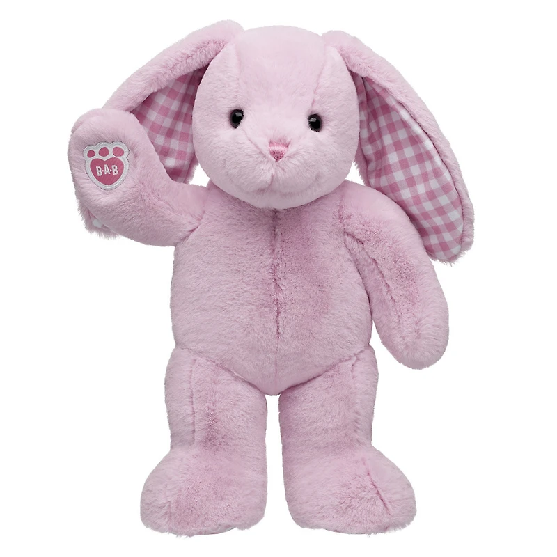 Pink Gingham Pawlette™ Bunny Plush
