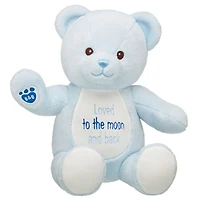 Personalized Embroidered Baby Blue Teddy Bear