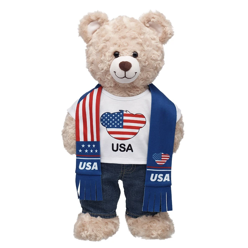 USA Scarf and T-Shirt Set