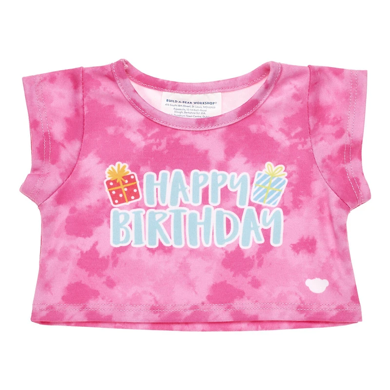 Pink Tie-Dye Birthday T-Shirt
