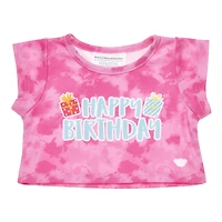 Pink Tie-Dye Birthday T-Shirt