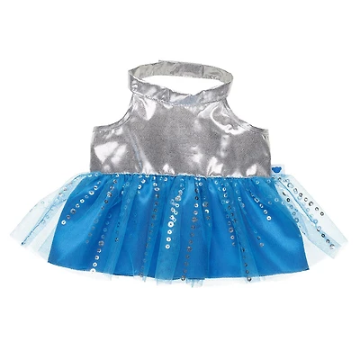 Silver and Blue Dress