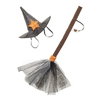 Witch Hat and Broom Set