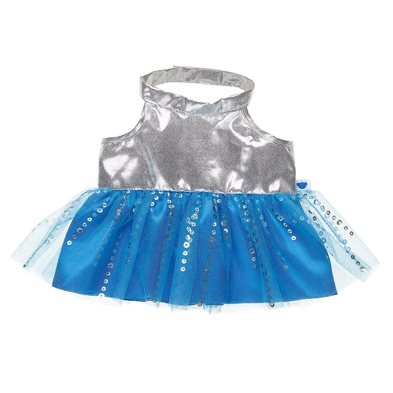 Silver and Blue Dress