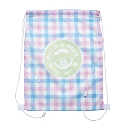 Spring Gingham Toy Bear Carrier