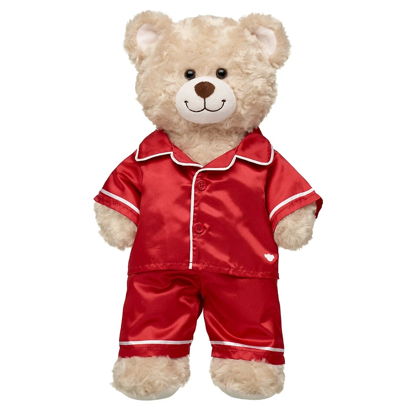 Red Satin PJs Set