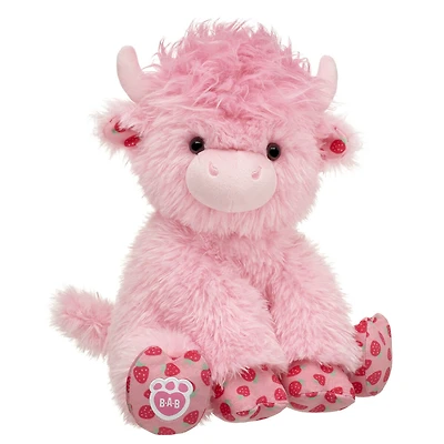 Strawberry Highland Cow Stuffed Animal