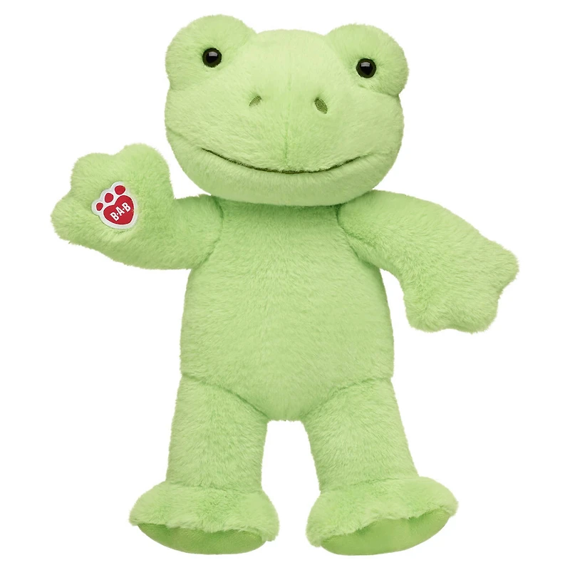 Personalized Embroidered Spring Green Frog Stuffed Animal
