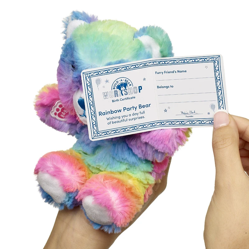 Build-A-Bear Mini Beans® Rainbow Party Teddy Bear