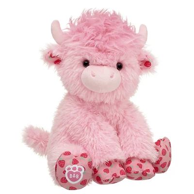 Strawberry Highland Cow Stuffed Animal