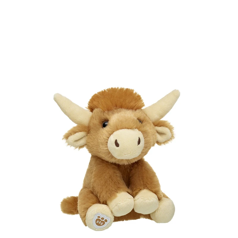 Build-A-Bear Mini Beans® Shaggy Highland Cow Stuffed Animal