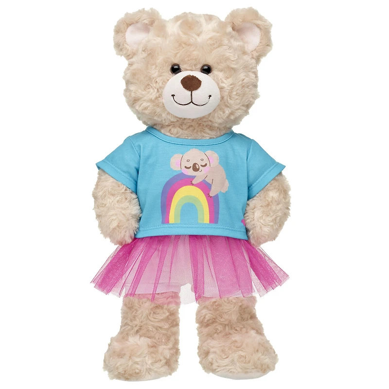 Rainbow Koala Skirt Set