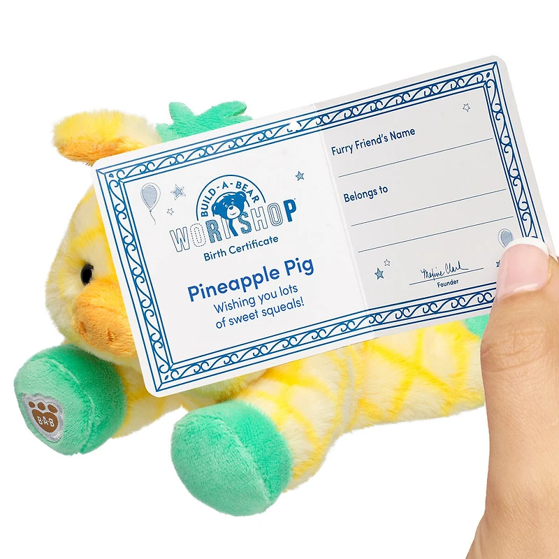 Build-A-Bear Mini Beans® Pineapple Pig Stuffed Animal
