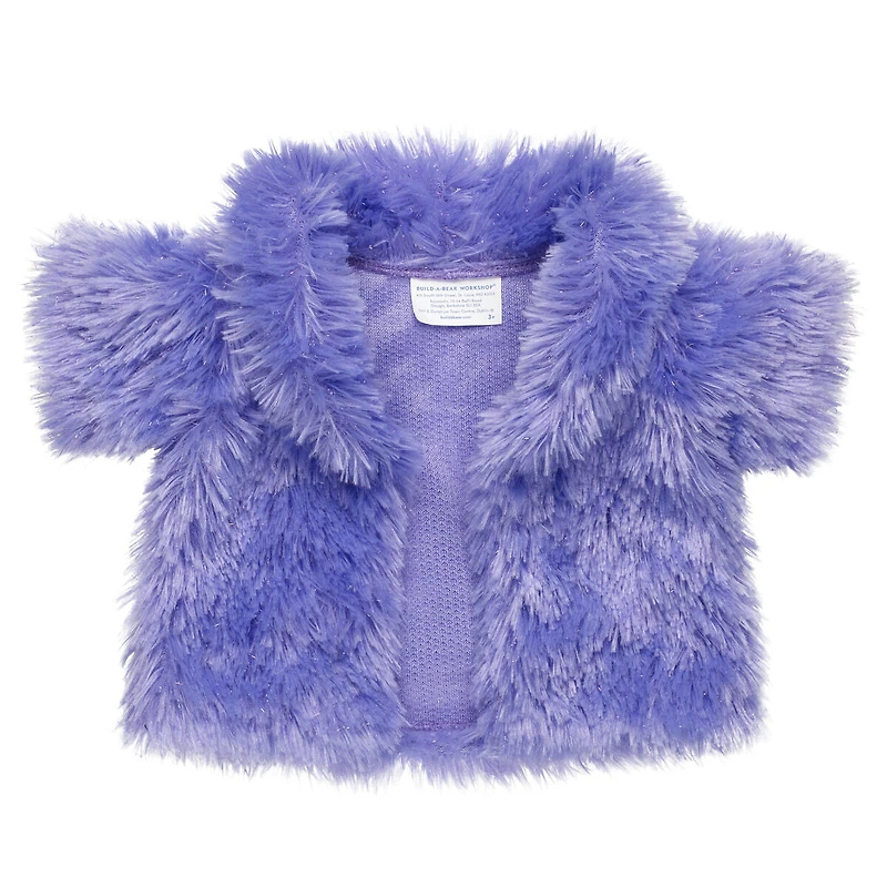 Purple Faux Fur Jacket