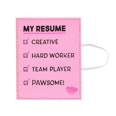 "My Resume" Pink Wristie