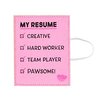 "My Resume" Pink Wristie