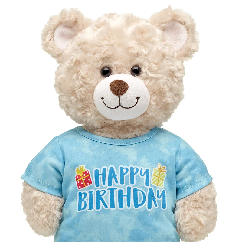 Blue Tie-Dye Birthday T-Shirt